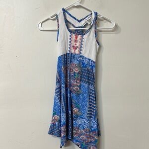 Jona Michelle Floral Blue and White Dress